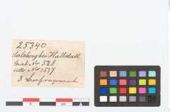 Etikett zu Bronzekonvolut (NHMW-PRAE-025340)